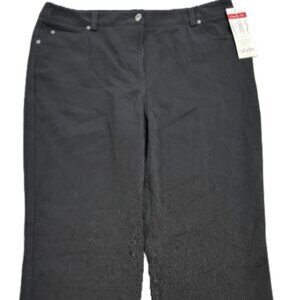 Rafaella Classis Fit Black Pants - Size 14 - 1580